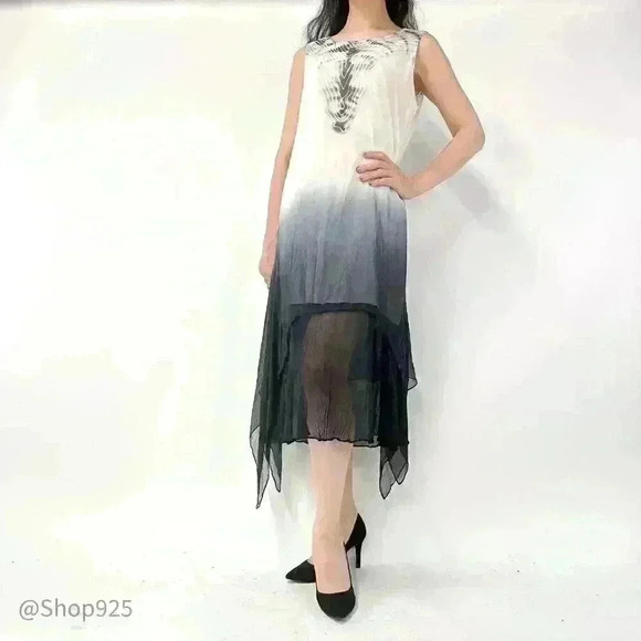 Black and white  ombre dress - Picture 2 of 9